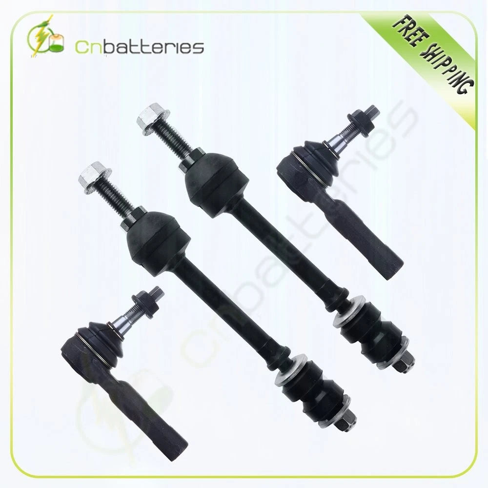 Set of 4 Outer Tie Rod Links Sway Bar Links for Dodge Dakota (2005–2009)