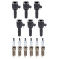 Set of 6 Ignition Coils & Spark Plugs for GMC Envoy Rainier (2002–2009)