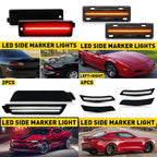LED Smoke Black Rear Bumper Side Marker Lights for Chevy Camaro (1993–2002)