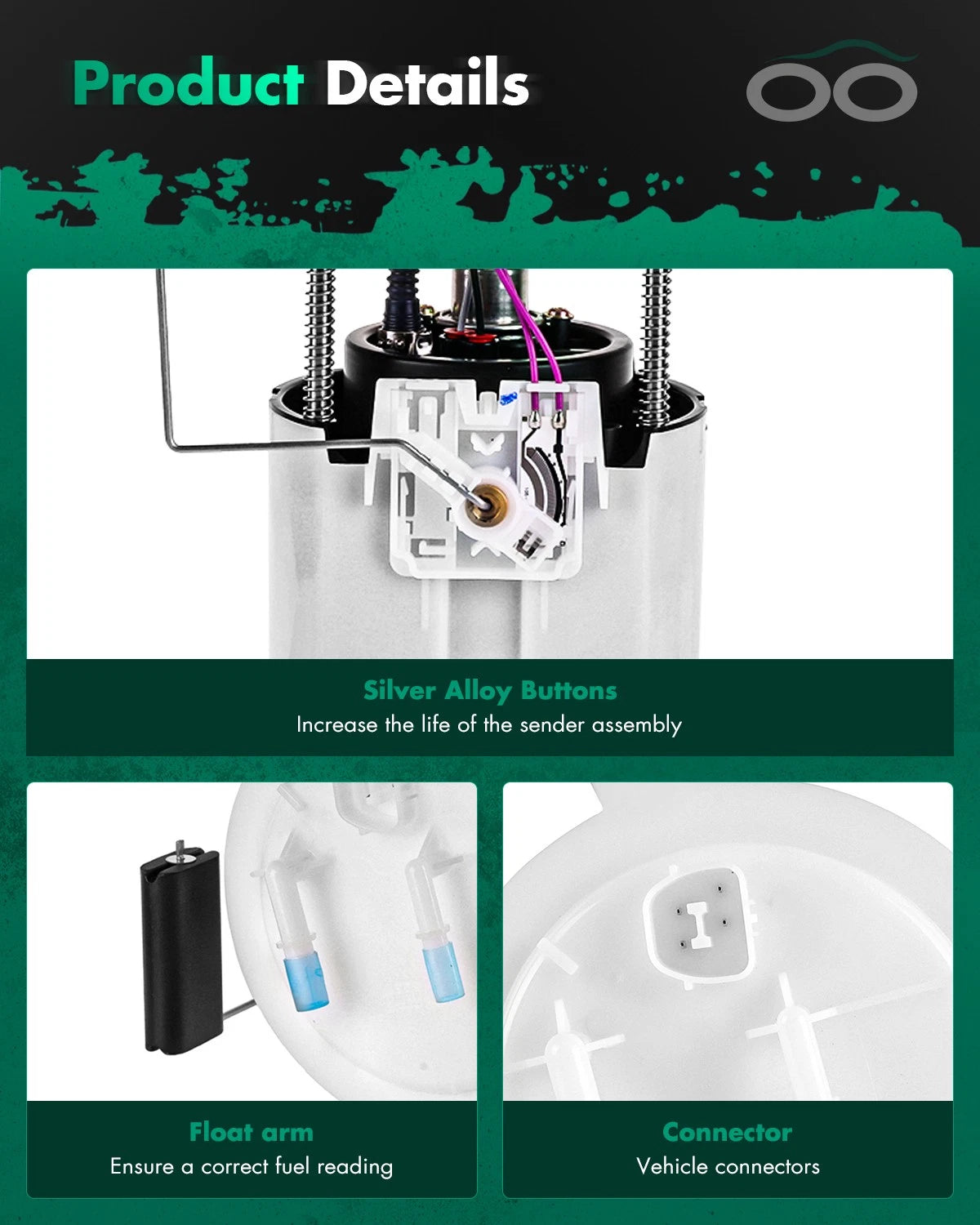 Fuel Pump E2554M for Ford Escape (2010–2012) & Mercury Mariner (2010–2011) V6 3.0L