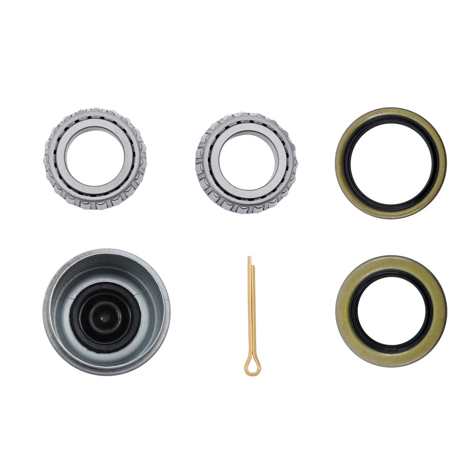 Set of 4 1 Inch Galvanized Bearings for Trailer (2000lbs)