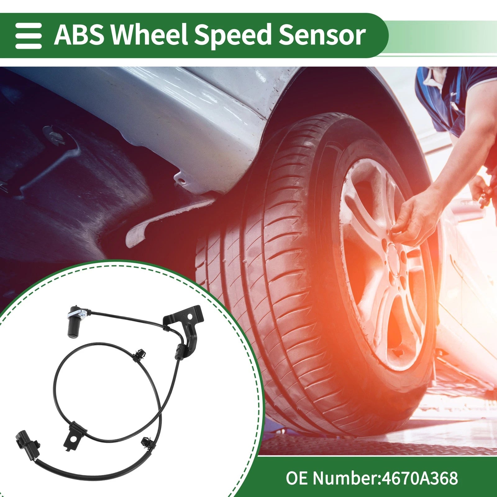 ABS Wheel Speed Sensor No. 4670A368 for Mitsubishi Endeavor (2004–2011)