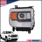 Headlight Passenger Side for GMC Sierra 1500 2500 3500HD (2014–2019)