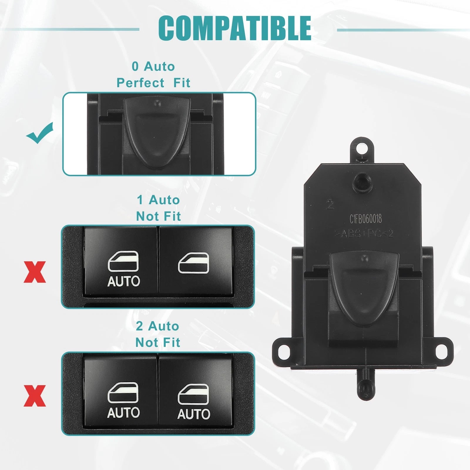 Passenger Side Power Window Switch 35760-SNA-J04 for Honda Civic Sedan (2006–2011)