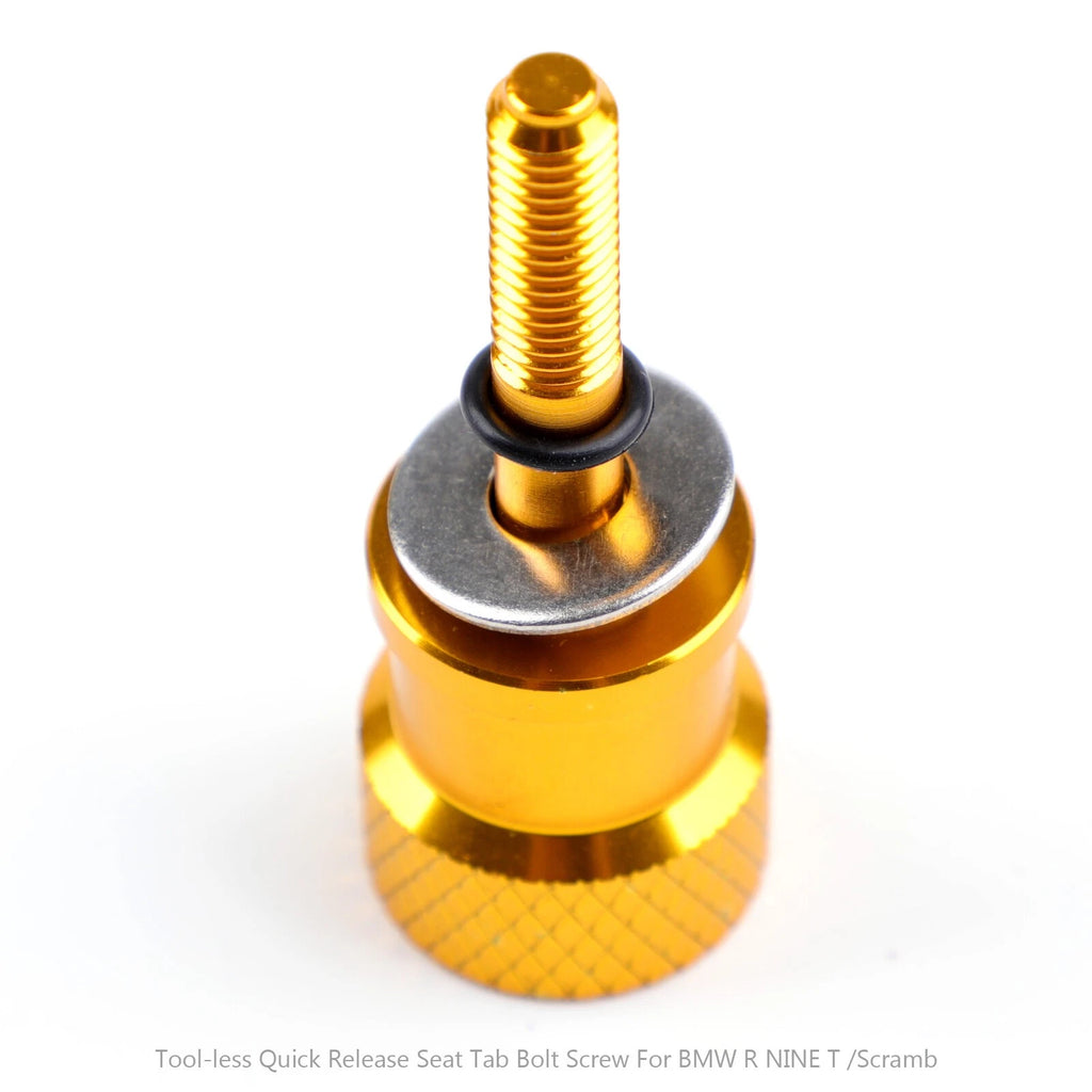 CNC Knurled Seat Bolt Gold for BMW R Nine T/Scrambler/Racer/Urban/Pure (2014–2020)
