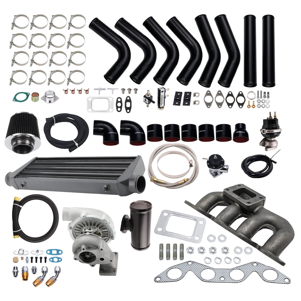 T04E Turbo Kit with Wastegate, Intercooler, Manifold for Honda Civic D17 (2001–2005)