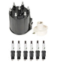 Distributor Rotor Cap & Spark Plugs Kit for Chevy Caprice Pontiac 4.3 V6 (1991–1996)