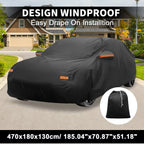 Waterproof Car Cover with Driver Door Zipper for Toyota Corolla 