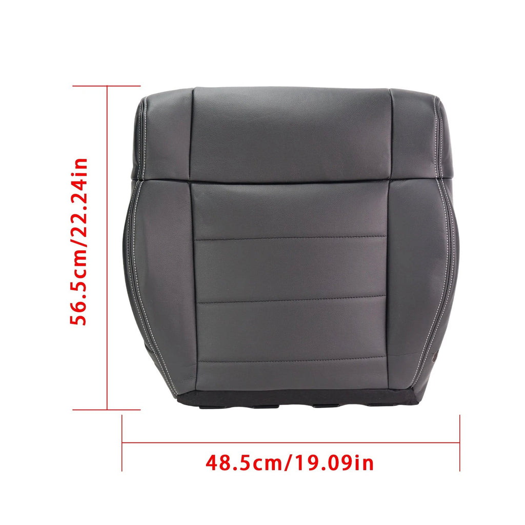 Leather Front Passenger Bottom Seat Cover for Jeep Wrangler (2007-2012)