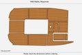 EVA Foam Teak Deck Flooring Pads for Malibu Response Cockpit (1999)