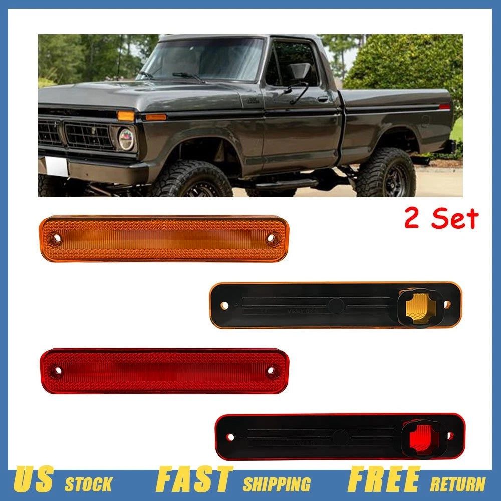 Side Marker for Ford F-150 (1975–1979) Set of 8 Front & Rear