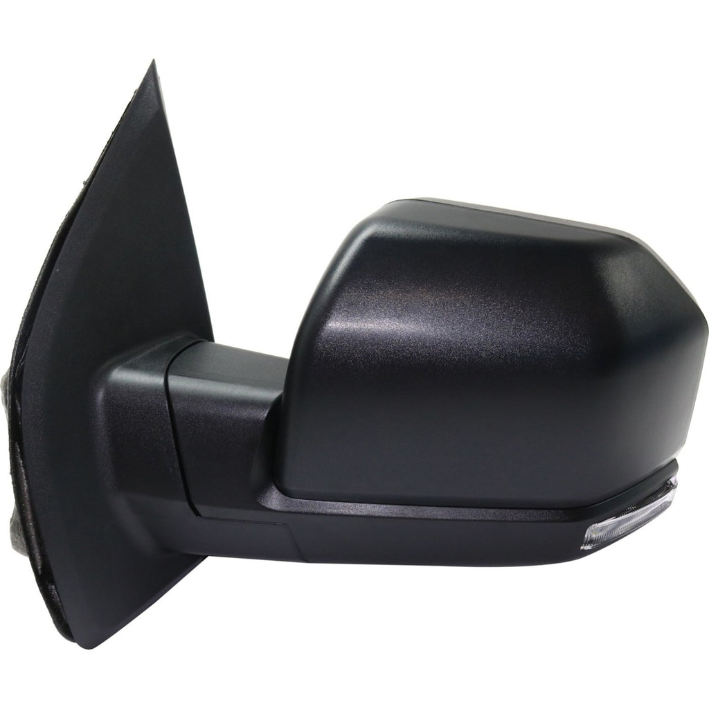 Set of 2 Mirrors for Ford F-150 (2015–2018) with Puddle Light, Textured Black