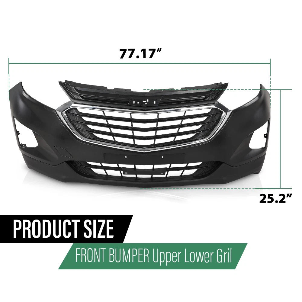 Front Bumper Cover Grille Kit for Chevrolet Equinox (2018–2021)