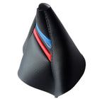 Leather Manual Shift Boot Cover for BMW F30 F31 F32 (2014–2019) Style Stripes