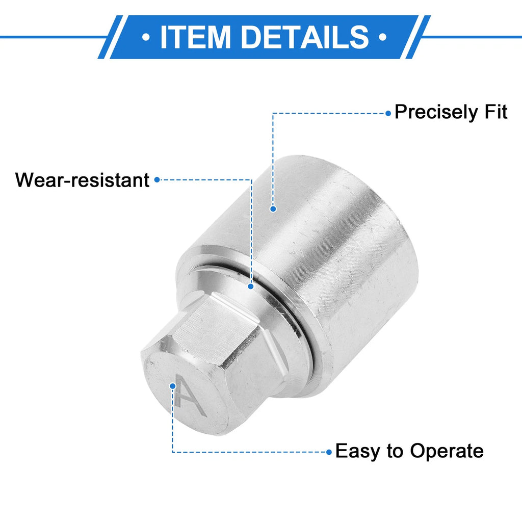 Type A Wheel Lock Lugnut Antitheft Key Socket for Skoda VW 