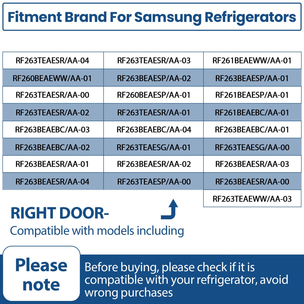 Door Shelf Bin Right Side for Samsung Refrigerator (DA97-12650A)