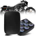 Rear Passenger Pillion Pad Seat for Harley Bobber (8 Suction Cups)