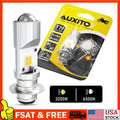 AUXITO LED Headlight Bulbs for Motorbike ATV UTV (3000K Yellow, 6000K White)