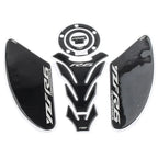 3D Carbon Fiber Tank Pad Traction Decal Set for Yamaha YZF-R6 (2006-2023)