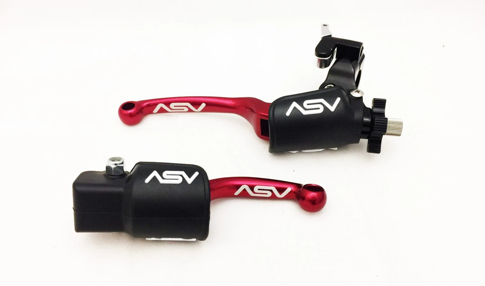 ASV F3 Front Brake Clutch Perch Levers Set of 2 Red for KX 250F 450F (2006–2023)