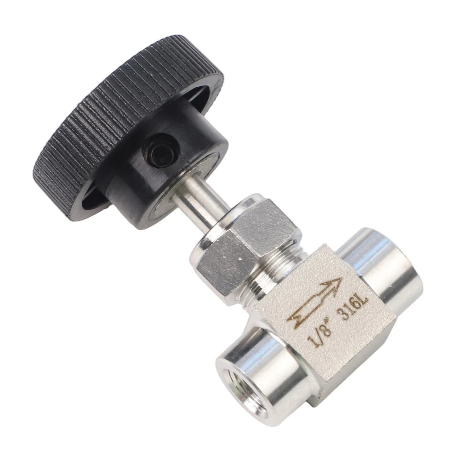 Needle Valve for High Pressure Environments (304 Stainless Steel)