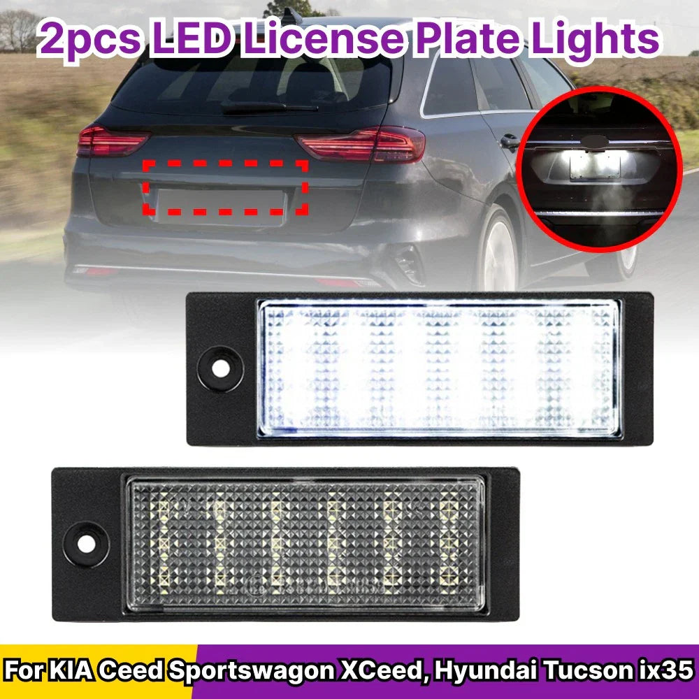 LED License Plate Lights for KIA Ceed Sportswagon XCeed CD (2018–2025)