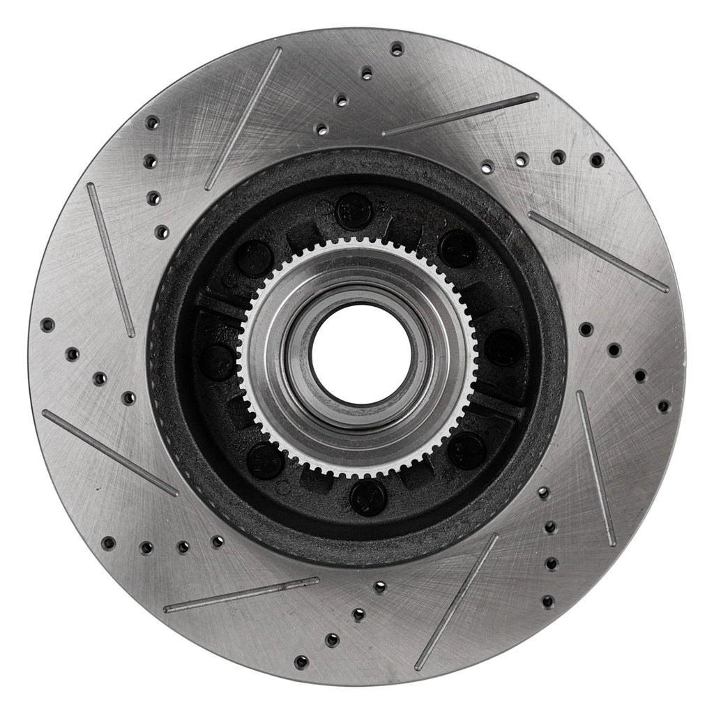 Disc Brake & Pad Kit for F-250 Super Duty (2013–2017) Cross-drilled RWD