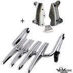Detachable Skull Stealth Luggage Rack for Harley Touring FLHR FLTR (2014–2019)