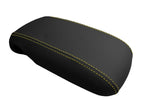 Console Lid Pull Over Cover Leather for Chevrolet Camaro (1997–2002) Yellow Stitch