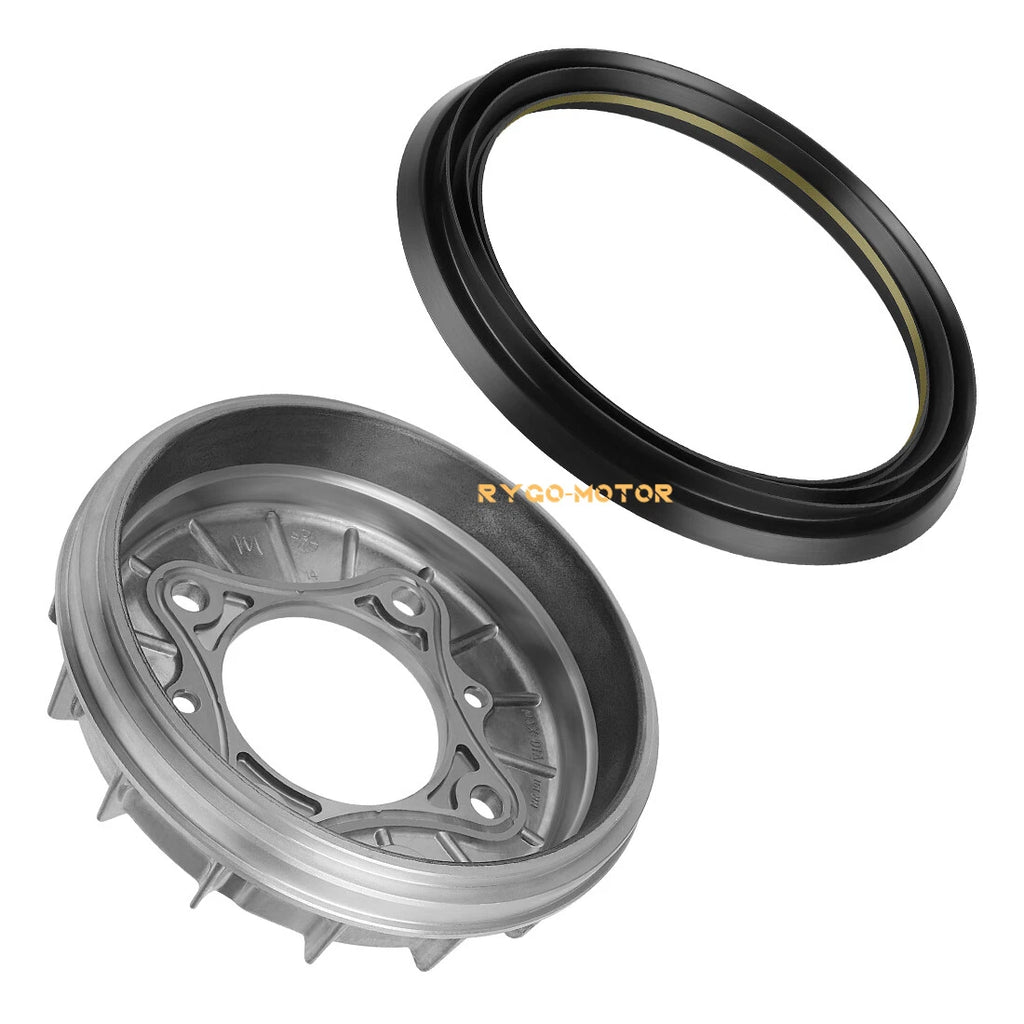 Front Brake Drum & Dust Seal for Honda Rincon 650 TRX650FA TRX650FGA (2003–2005)