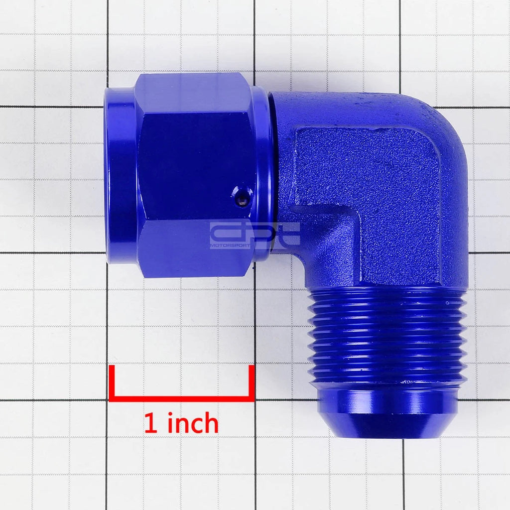 12AN 90 Degree Bulkhead Flare Fitting for Universal Applications (AN-12)