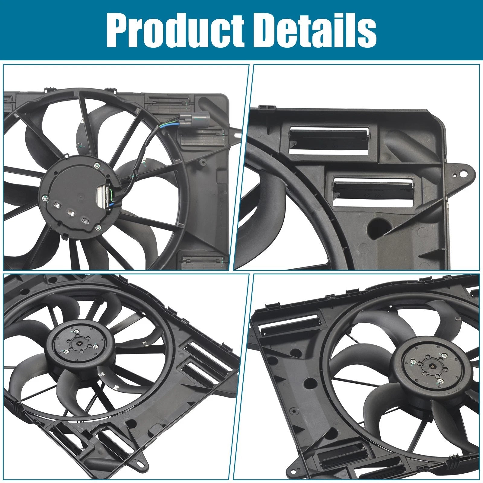 Radiator Cooling Fan Assembly for Cadillac CT6 (2016–2019)