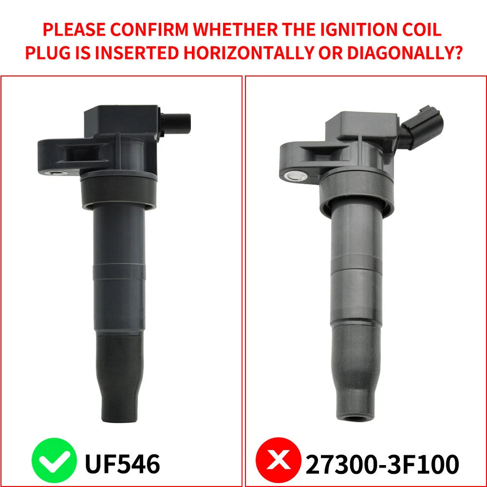 Set of 6 Ignition Coils & Spark Plugs for Hyundai Santa Fe, Kia Sorento, Sedona (UF546)