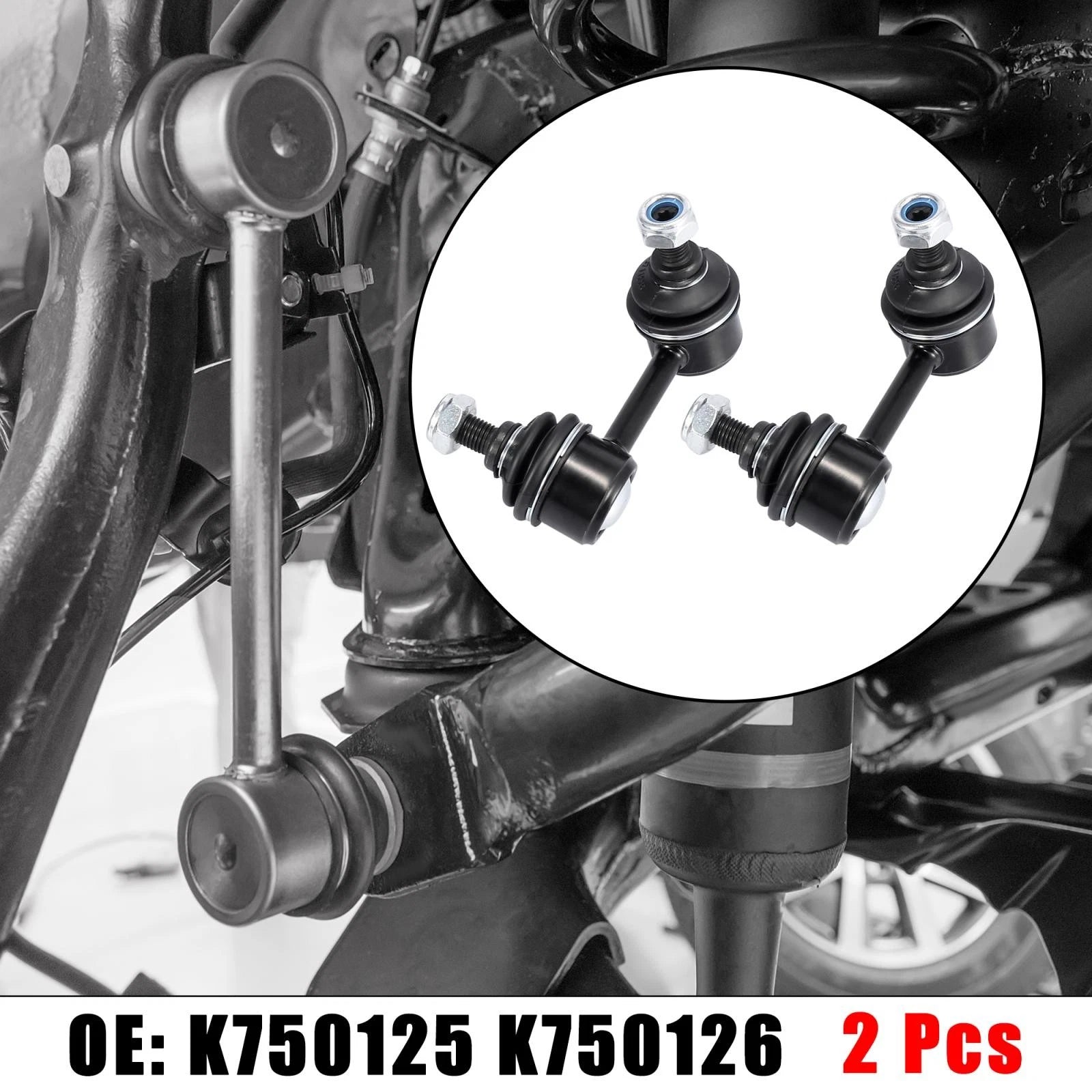 2pcs Rear Sway Bar End Link K750125 52321SNAA01 for Honda Civic (2006–2015)