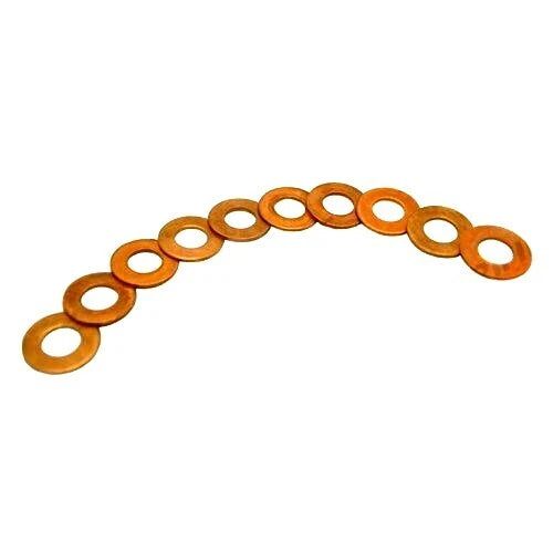 Set of 10 Fuel Injector Copper Washers for Massey Ferguson Tractors