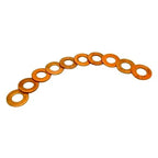 Set of 10 Fuel Injector Copper Washers for Massey Ferguson Tractors
