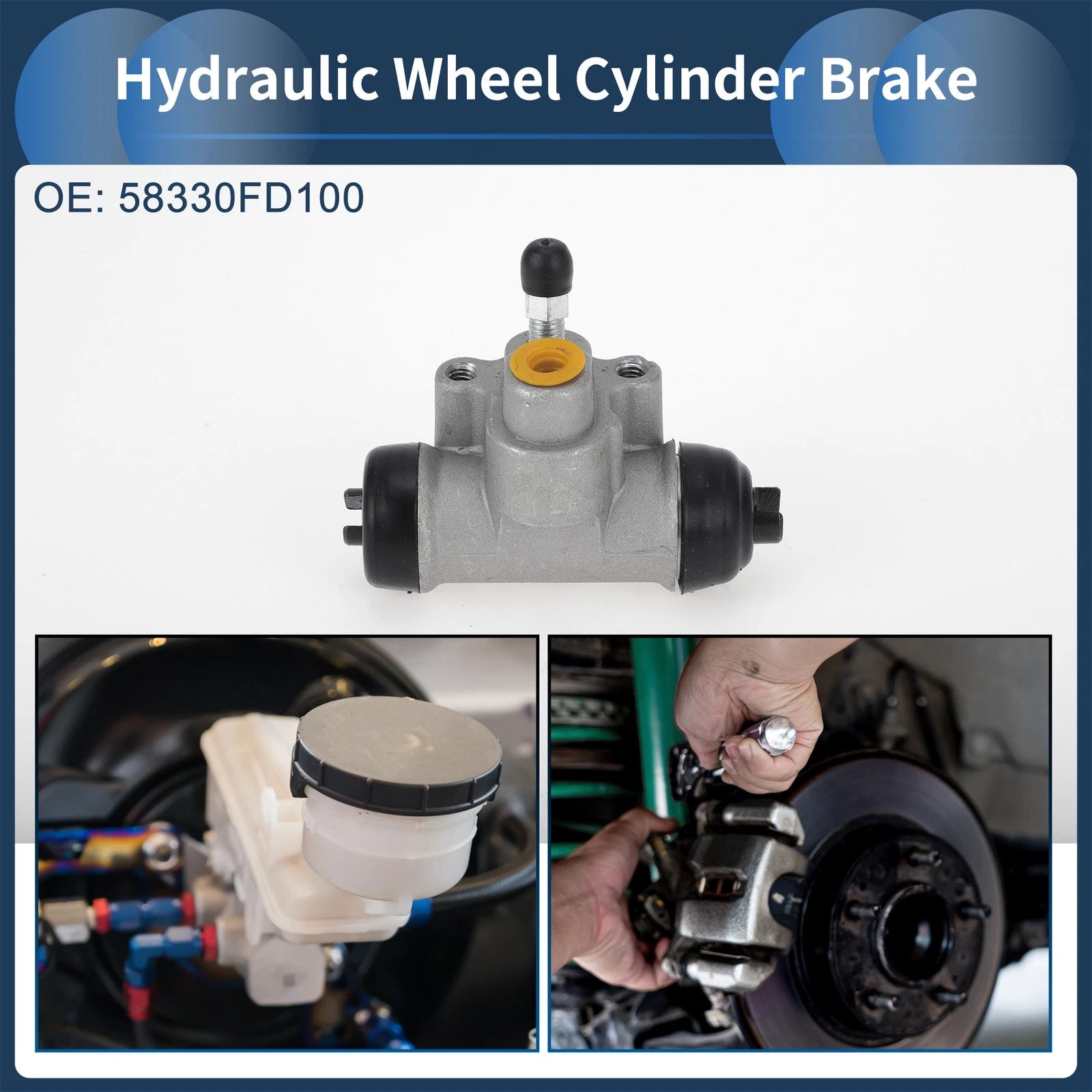 Rear Brake Wheel Cylinder No. 58330FD100 for Hyundai Accent (2006–2011)