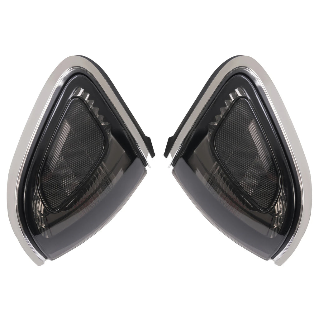 2Pcs Turn Signal Light Corner Light W/Bulbs for Toyota Tacoma (2001–2004) Smoke Chrome