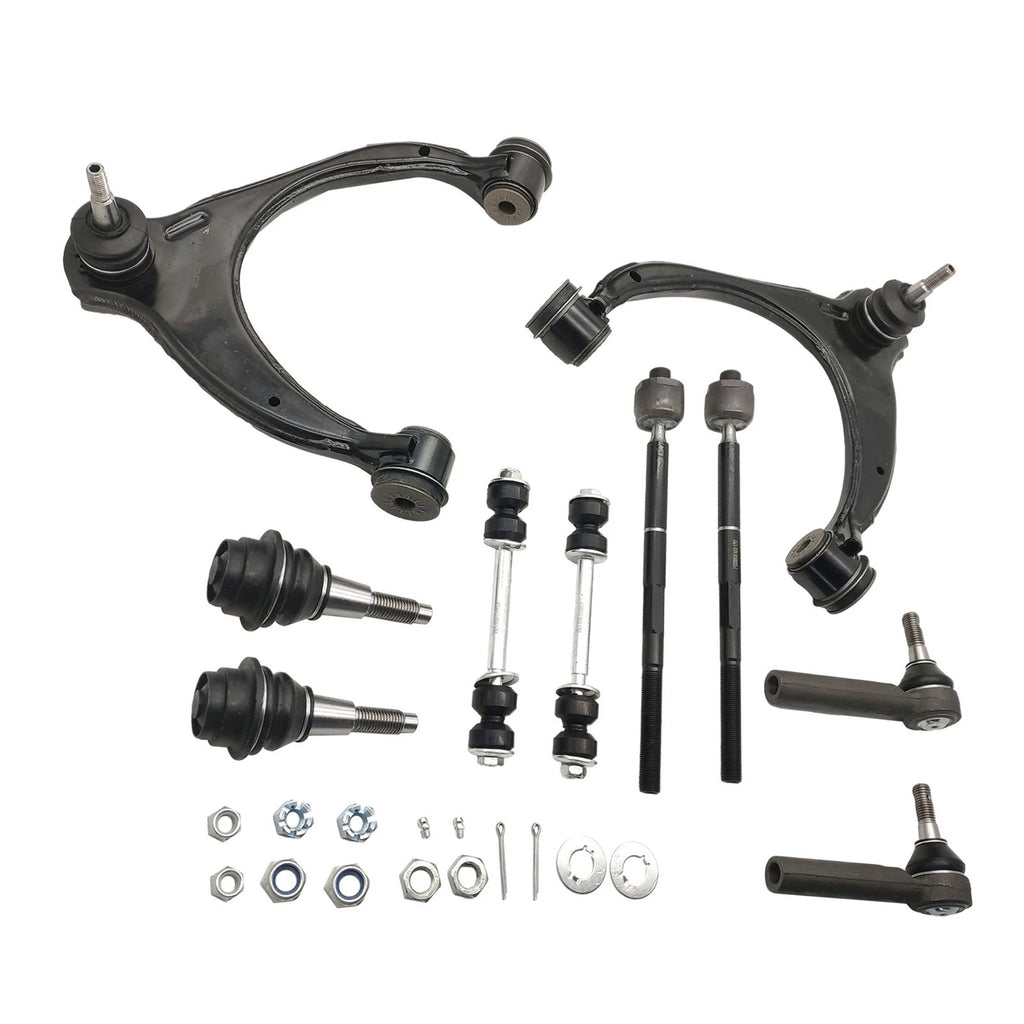 Set of 10 Front Upper Control Arms Tie Rods for Yukon Silverado Sierra 1500 (2014–2019)
