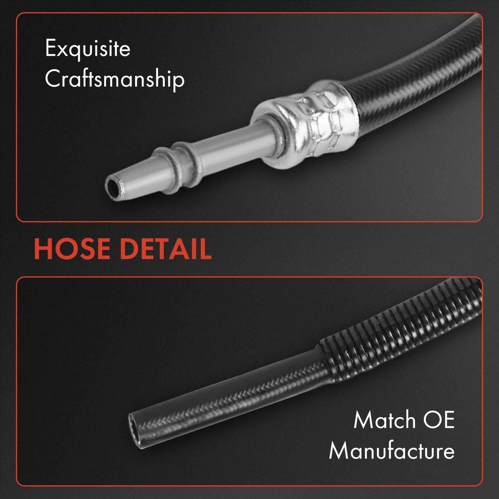 2X Power Steering Pressure & Return Line Hose for Chevy Silverado 1500 (2007-2018)