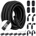 10FT Braided Nylon Fuel Line Hose for Universal Applications