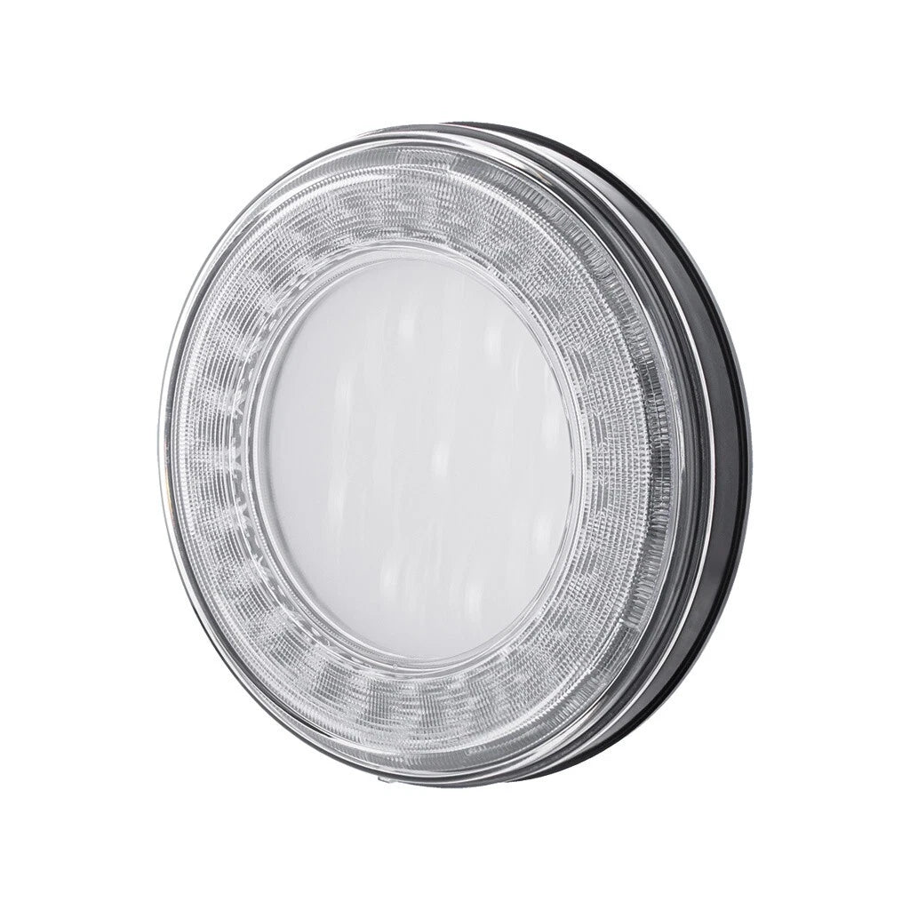 4 Inch Round LED Stoplight X-Series Lumos Replacement for 12V Vehicles (—)