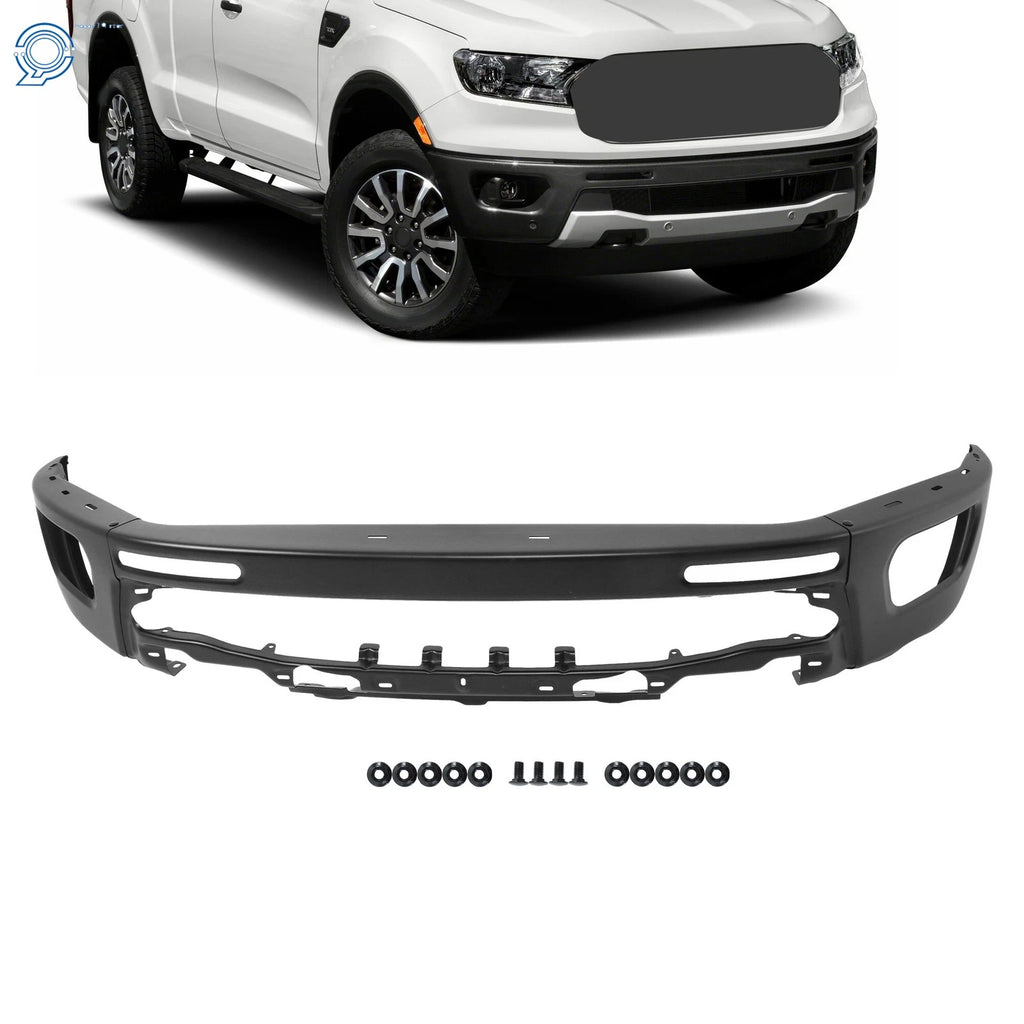 Front Bumper Face Bar for Ford Ranger (2019–2023) Black Without Sensor Hole