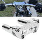4" Chrome Handlebar Riser 1" Top Clamp for Harley Road Glide Softail (2001-2023)