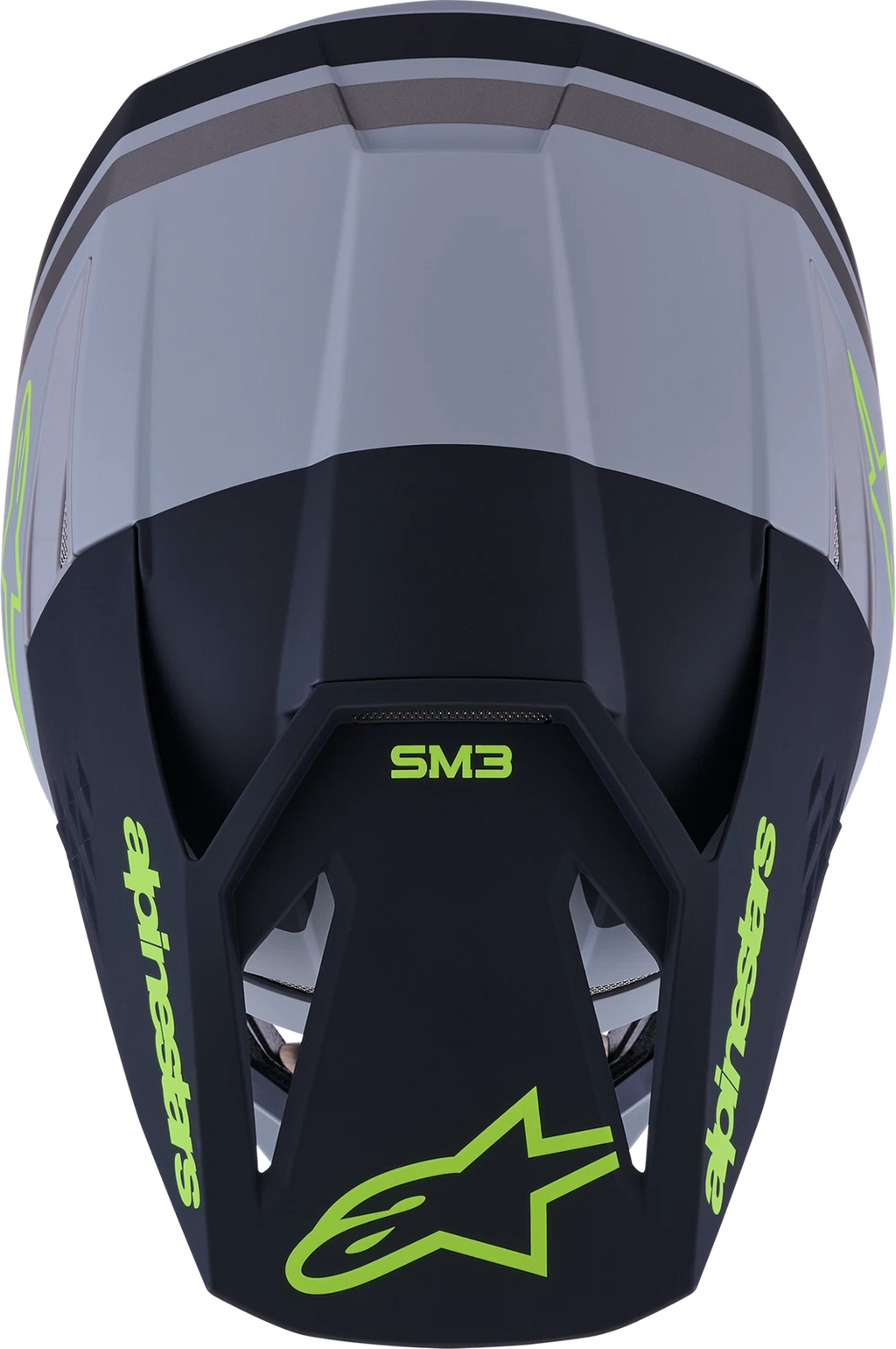 Alpinestars SM3 Radium Off-Road Helmet for Off-Road (Small, Matte Grey/Black/Yellow)
