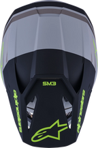 Alpinestars SM3 Radium Off-Road Helmet for Off-Road (Small, Matte Grey/Black/Yellow)