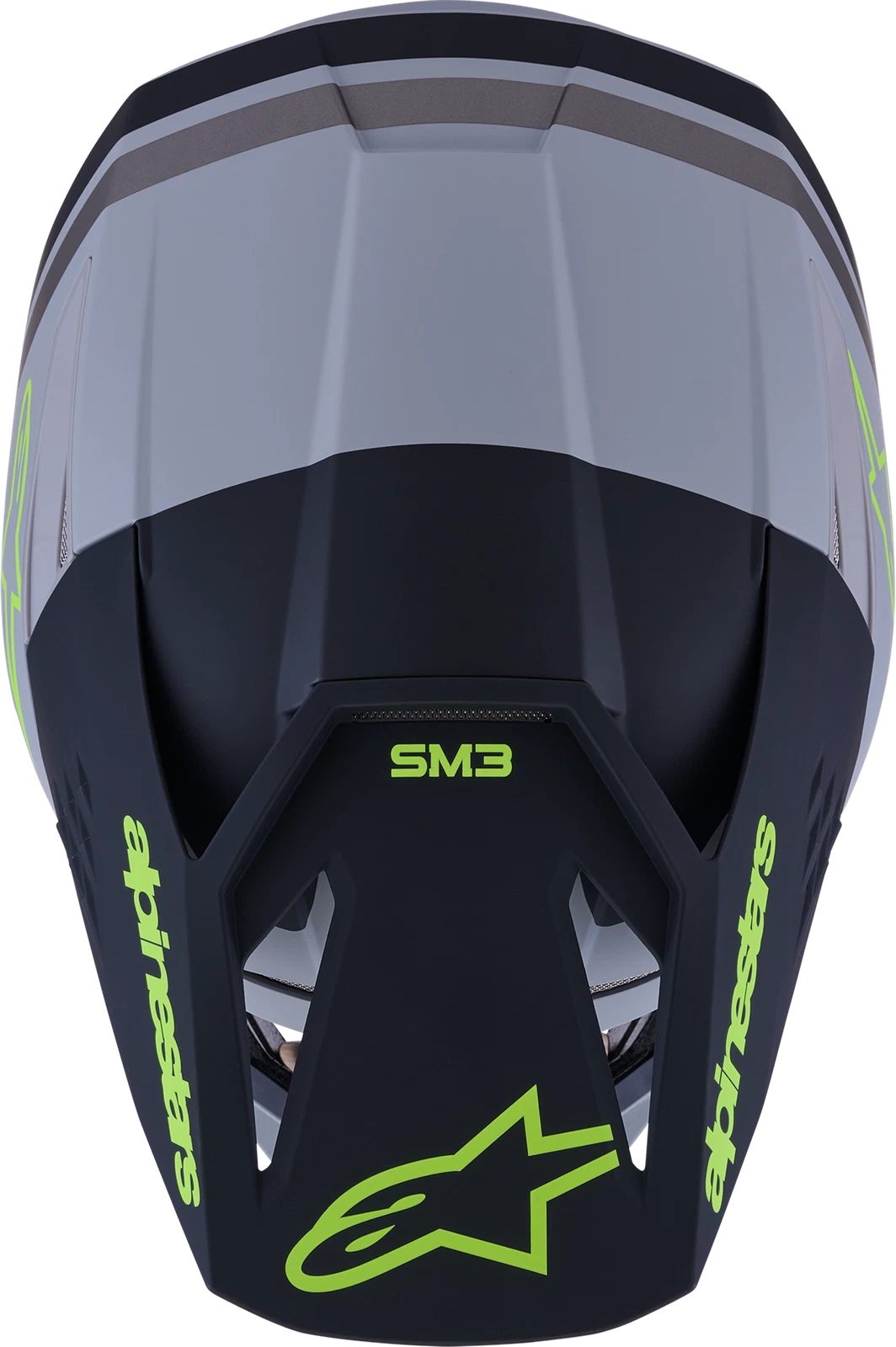 Alpinestars SM3 Radium Off-Road Helmet for Off-Road (Small, Matte Grey/Black/Yellow)