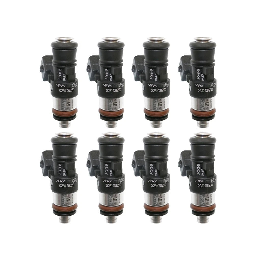 Set of 8 Bosch 0280158230 EV14 Fuel Injectors for