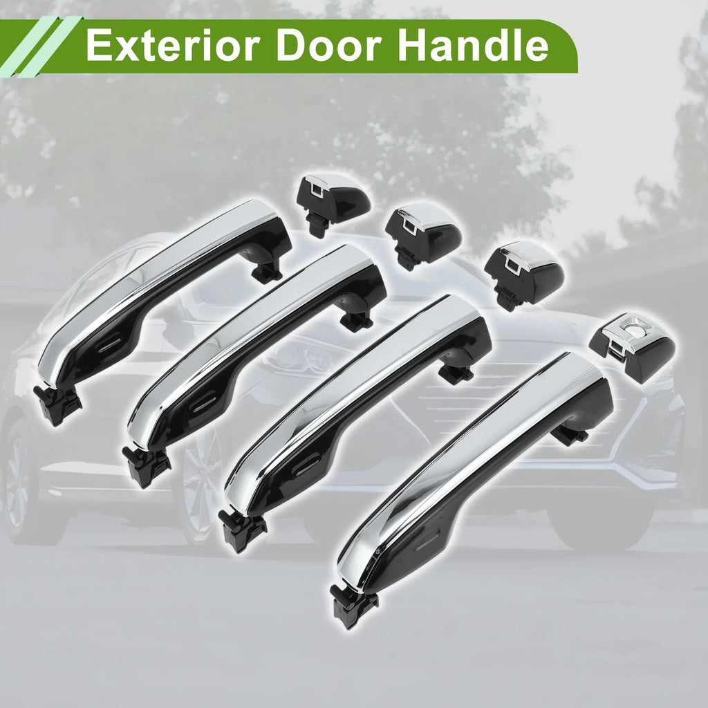 Set of 1 Exterior Door Handle for Lexus GX460 (2010–2023) Black Silver Tone