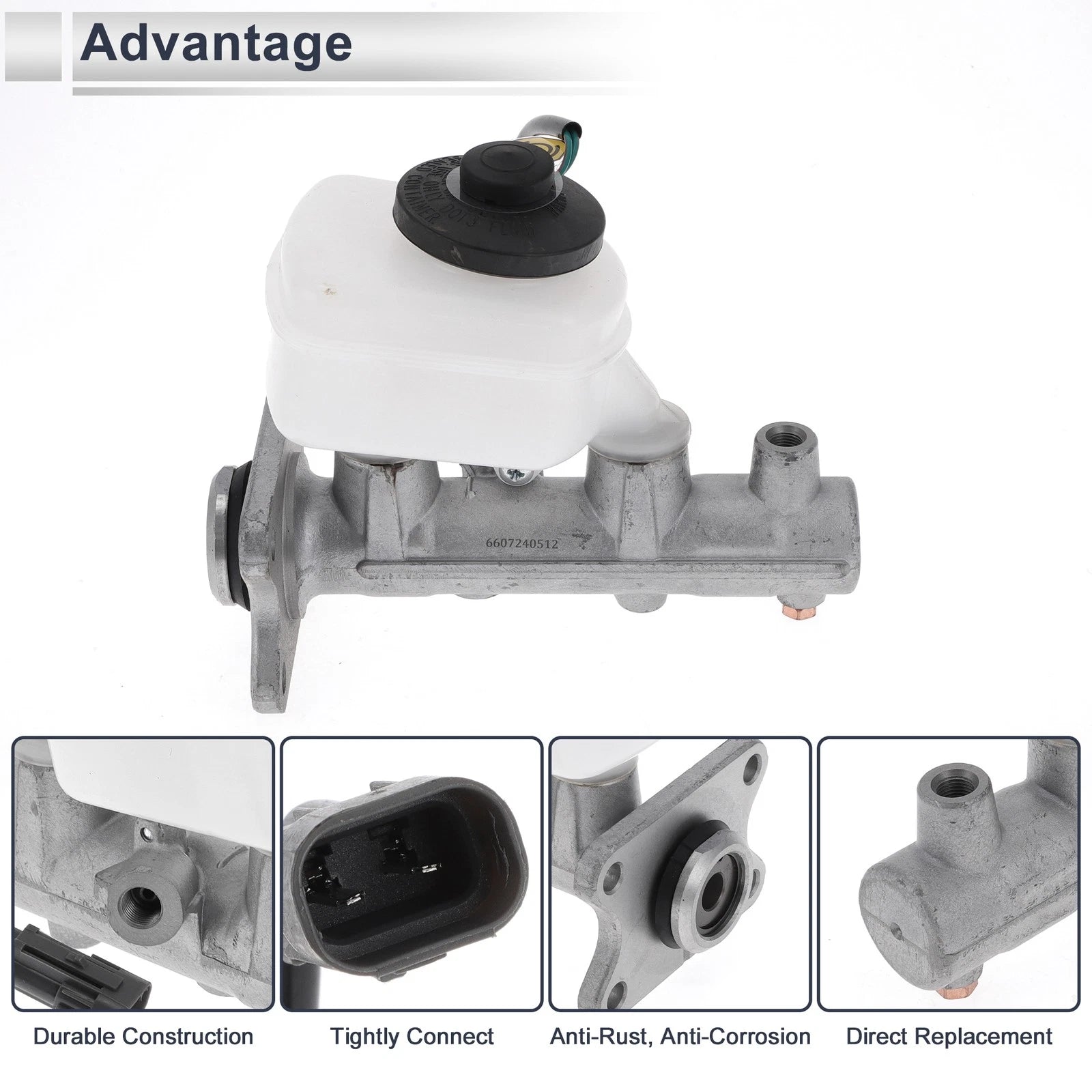 Brake Master Cylinder with Reservoir No. 4720160551 for Toyota Land Cruiser (1995–1997)